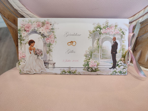 Faire part mariée et marié