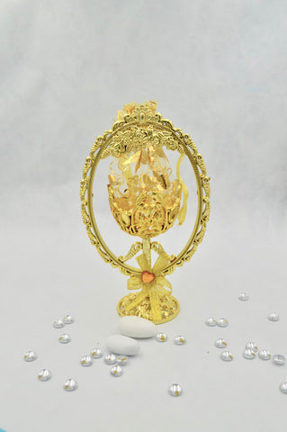 Calice baroque or ou argentée