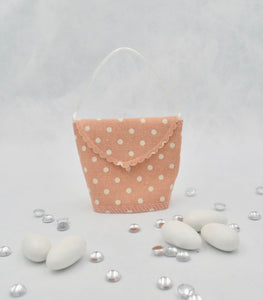 Sac tissu petits pois( plusieurs couleurs)