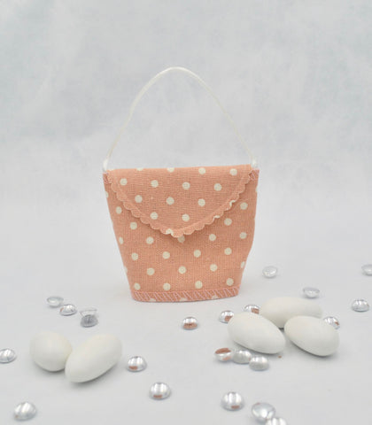 Sac tissu petits pois( plusieurs couleurs)