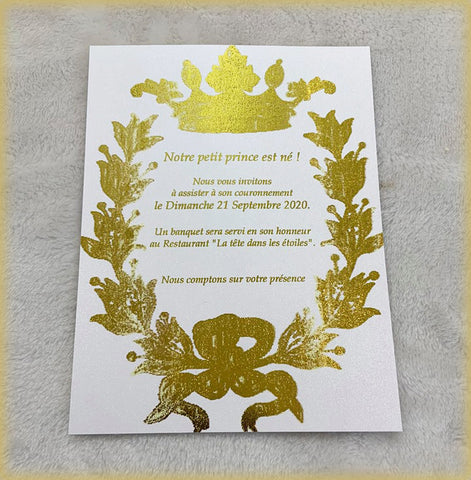 Invitation brillant royal