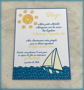 Invitation marin bateau