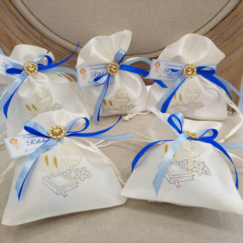 Bourse communion satin