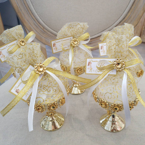 Bourse communion strass