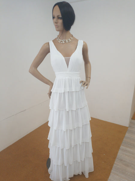 Robe longue blanche