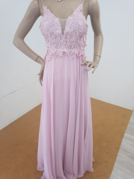 Robe rose motif arabesque