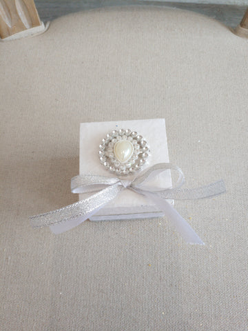 Boite bijou arabesque argenté