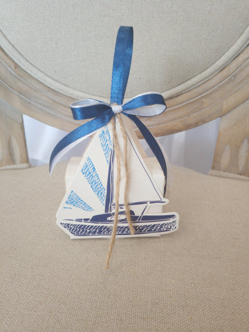 Boite bateau corde marine