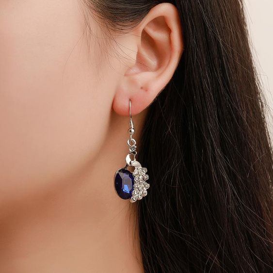 Chaine et Boucle d'oreille paon