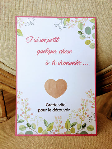 Carte a gratter Fleur de cerisier