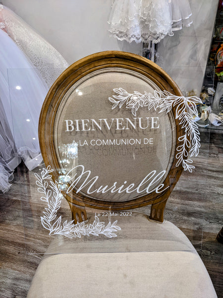 Panneau de bienvenue