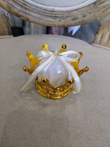 Boite couronne dorée
